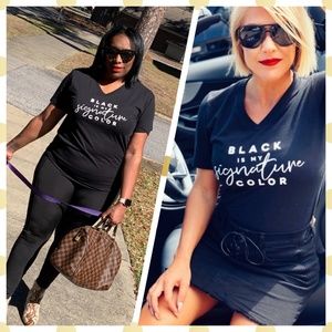 Black Signature Graphic Tee